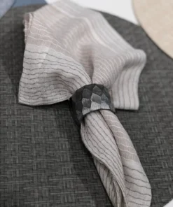 Bodrum WICKER EASY CARE PLACEMAT | ROUND | GREY