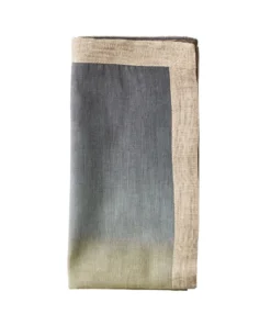 Kim Seybert DIP DYE NAPKIN GREY & TAUPE