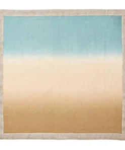 Kim Seybert THE TABLE DIP DYE NAPKIN NATURAL & SEAFOAM