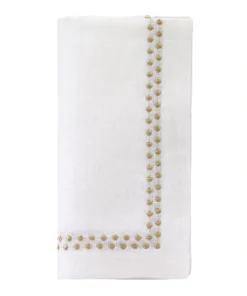 Bodrum TABLE LINENS PEARLS NAPKIN GOLD