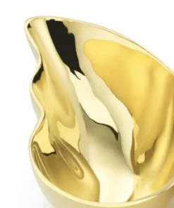 Mary Jurek SERVING BUTTERFLY BOWL GOLD