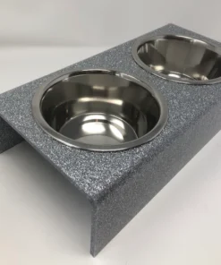 EYE CANDY EYE CANDY ACRYLIC By CH DOG BOWL | SILVER GLITTER