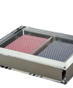 Tizo SILVER ACRYLIC CARD HOLDER SET GAMES & GADGETS