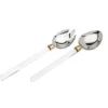 Godinger (GOD) ACRYLIC HANDLE SALAD SERVERS