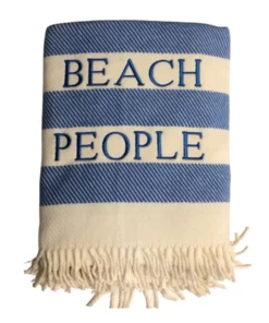 A Soft Idea THE HOME BEACH PEOPLE THROW | BLUE STRIPE
