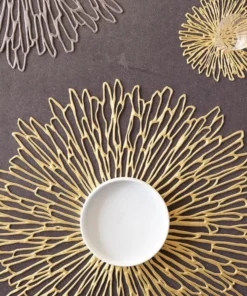 Chilewich THE TABLE BLOOM PLACEMAT GILDED