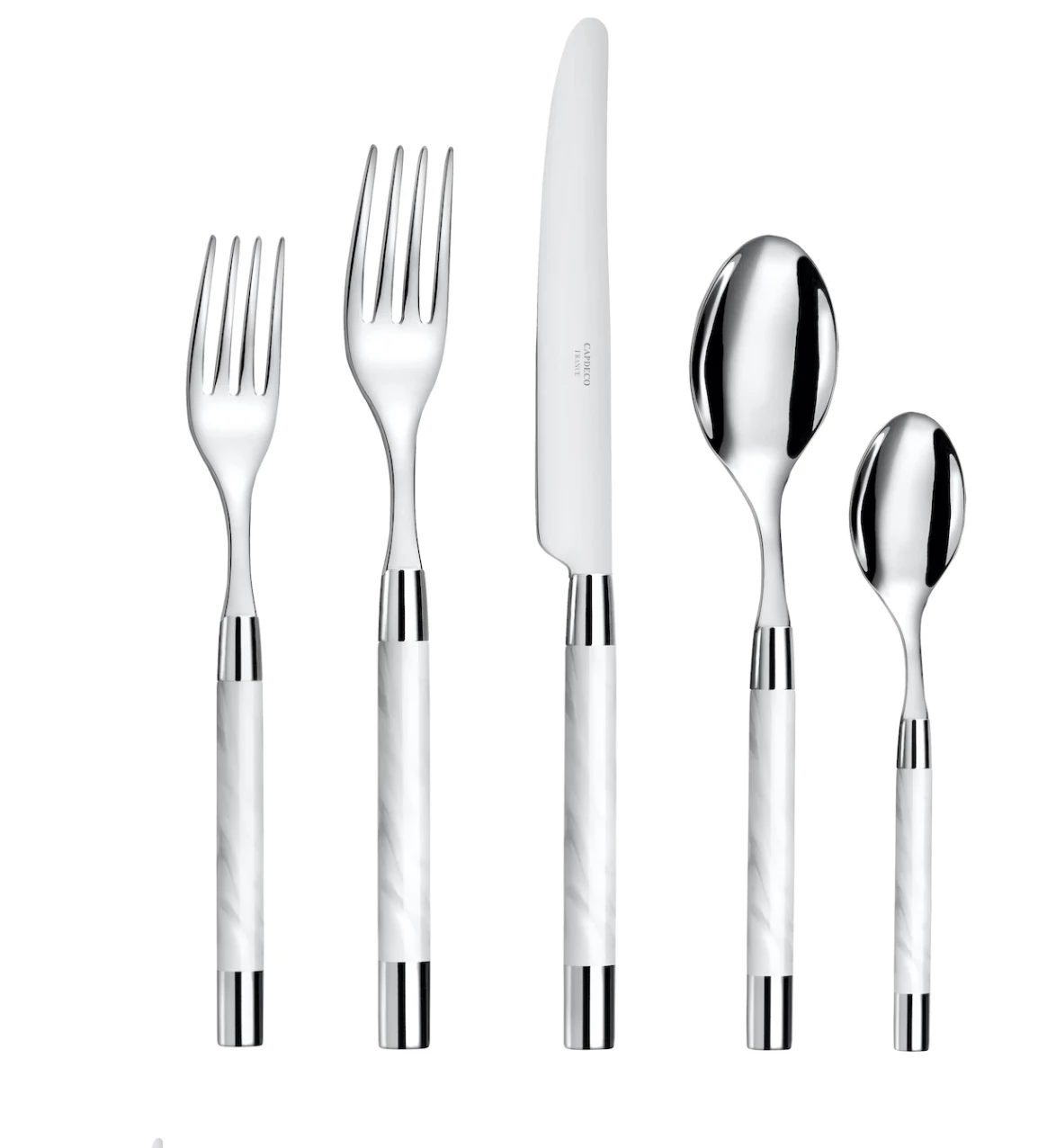 Capdeco CONTY 5-PIECE FLATWARE WHITE
