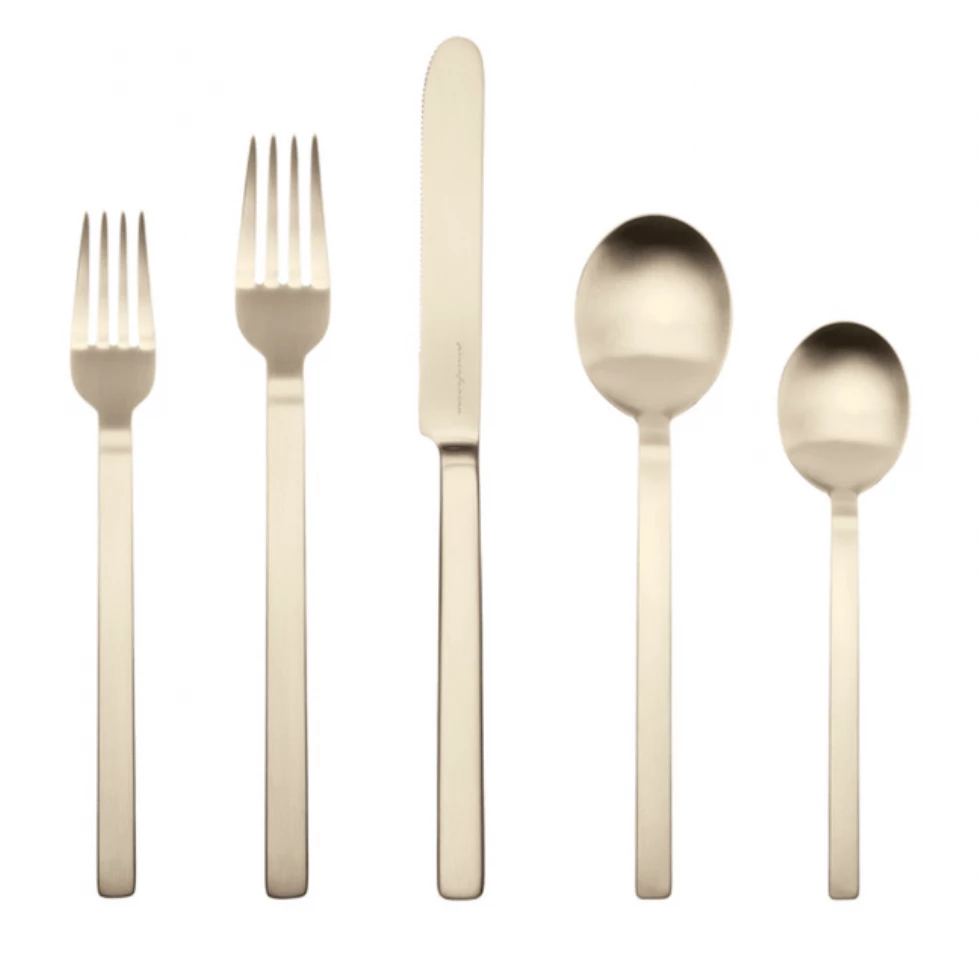 STILE ICE 5 PIECE FLATWARE | CHAMPAGNE | MEPRA