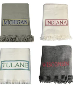 A Soft Idea COLLEGE SPIRIT THROW | DOUBLE FRAME | CH EXCLUSIVE THE HOME