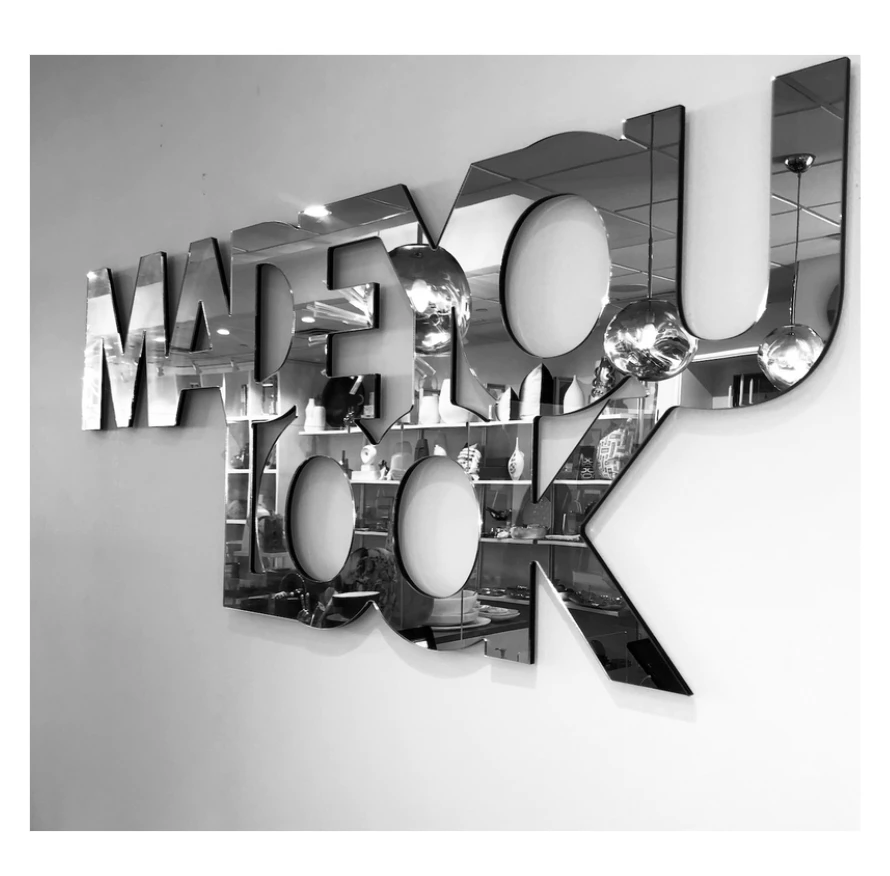 EYE CANDY MADE YOU LOOK MIRROR ART | 42x20