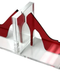 EYE CANDY BOOKS & BOOKENDS STILETTO HIGH HEEL BOOKENDS | RED MIRROR