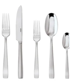 Rosenthal & Sambonet USA STAINLESS STEEL FLAT 5 PIECE FLATWARE SET | SAMBONET