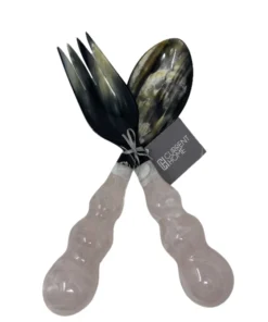 Lily Juliet MARDI GRAS RESIN SERVERS WHITE SERVING