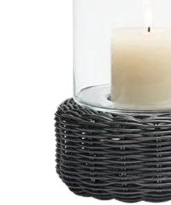 Pigeon And Poodle CANDLELIGHT AMITY RATTAN HURRICANES GREY