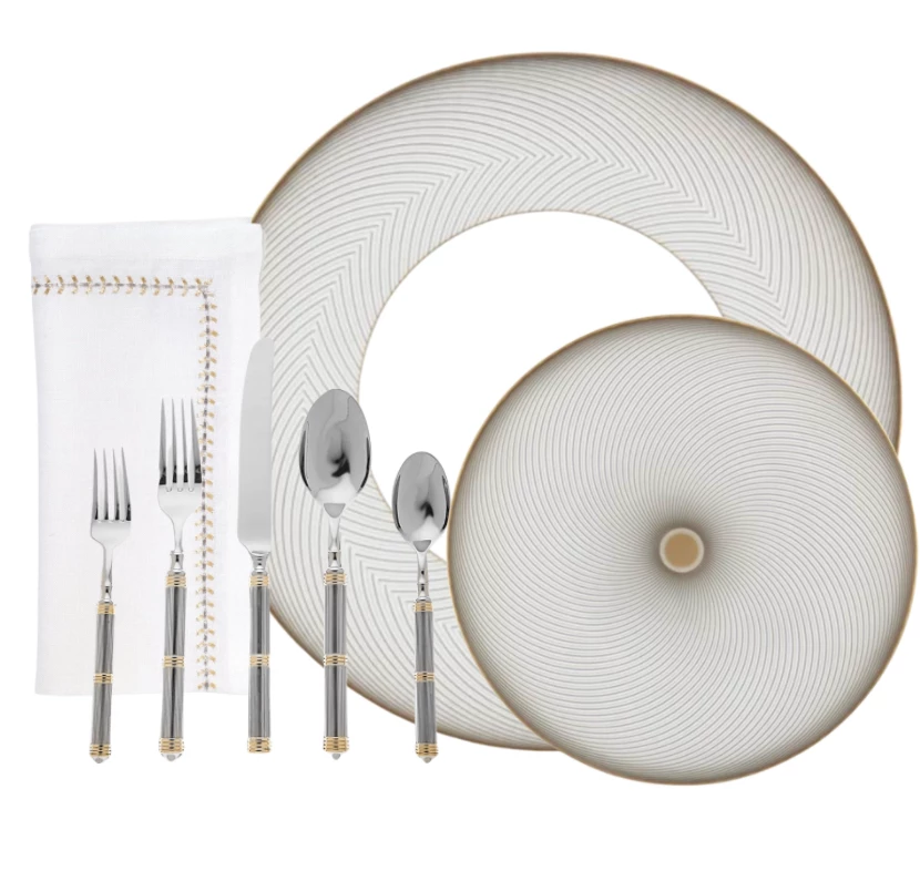 Ricci Argentieri, Inc. CASTELLO 5-PIECE FLATWARE | GOLD