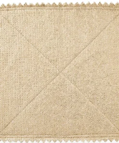 Kim Seybert STAMPED REVERSIBLE PLACEMAT SILVER & GOLD THE TABLE