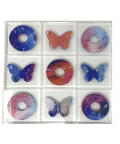 EYE CANDY GAMES & GADGETS BUTTERFLY TIC TAC TOE TIE DYE