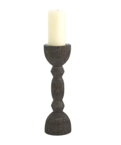 Global Views CANDLELIGHT CARA CANDLEHOLDERS | BLACK