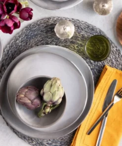 Blue Pheasant MARCUS CEMENT GLAZE STONEWARE DINNERWARE