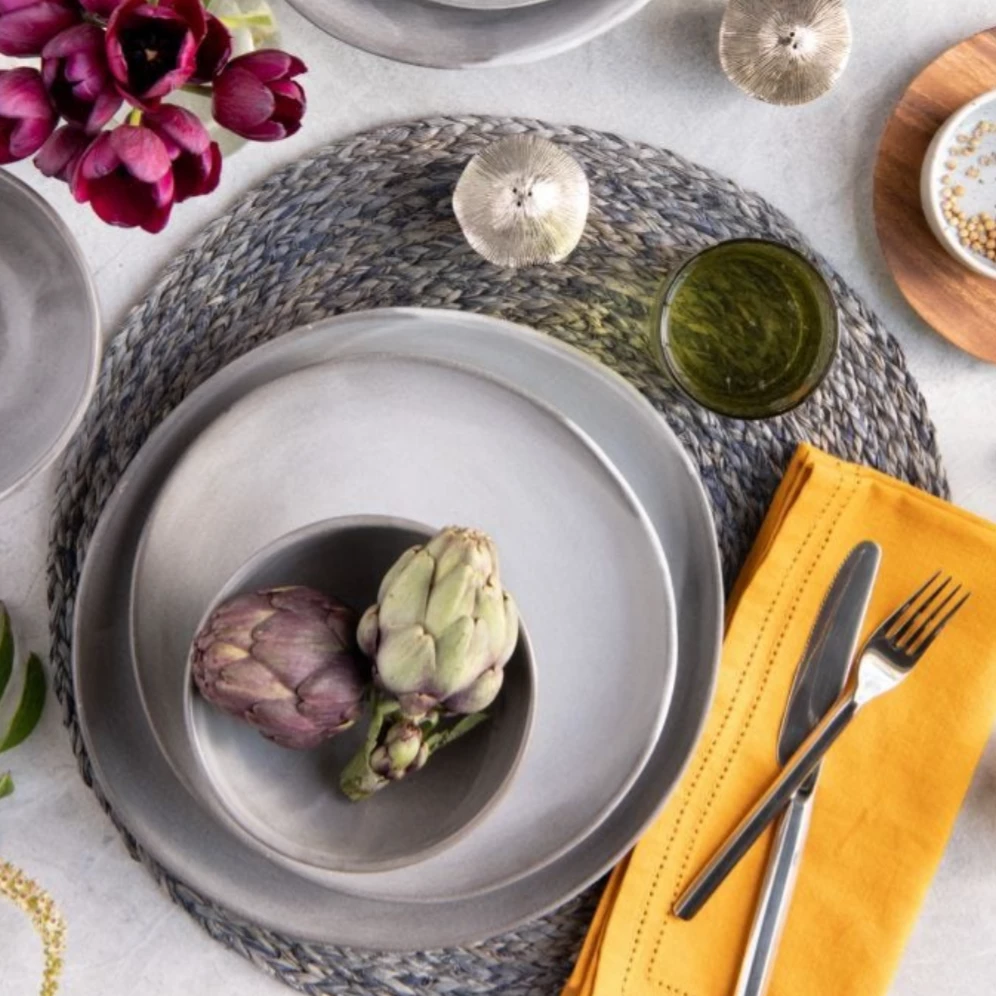 Blue Pheasant MARCUS CEMENT GLAZE STONEWARE DINNERWARE