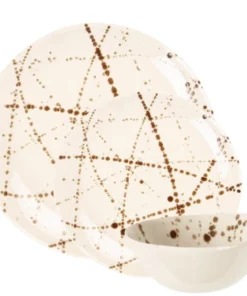 DELANEY BRONZE SPLATTER DINNERWARE | BLUE PHEASANT THE TABLE