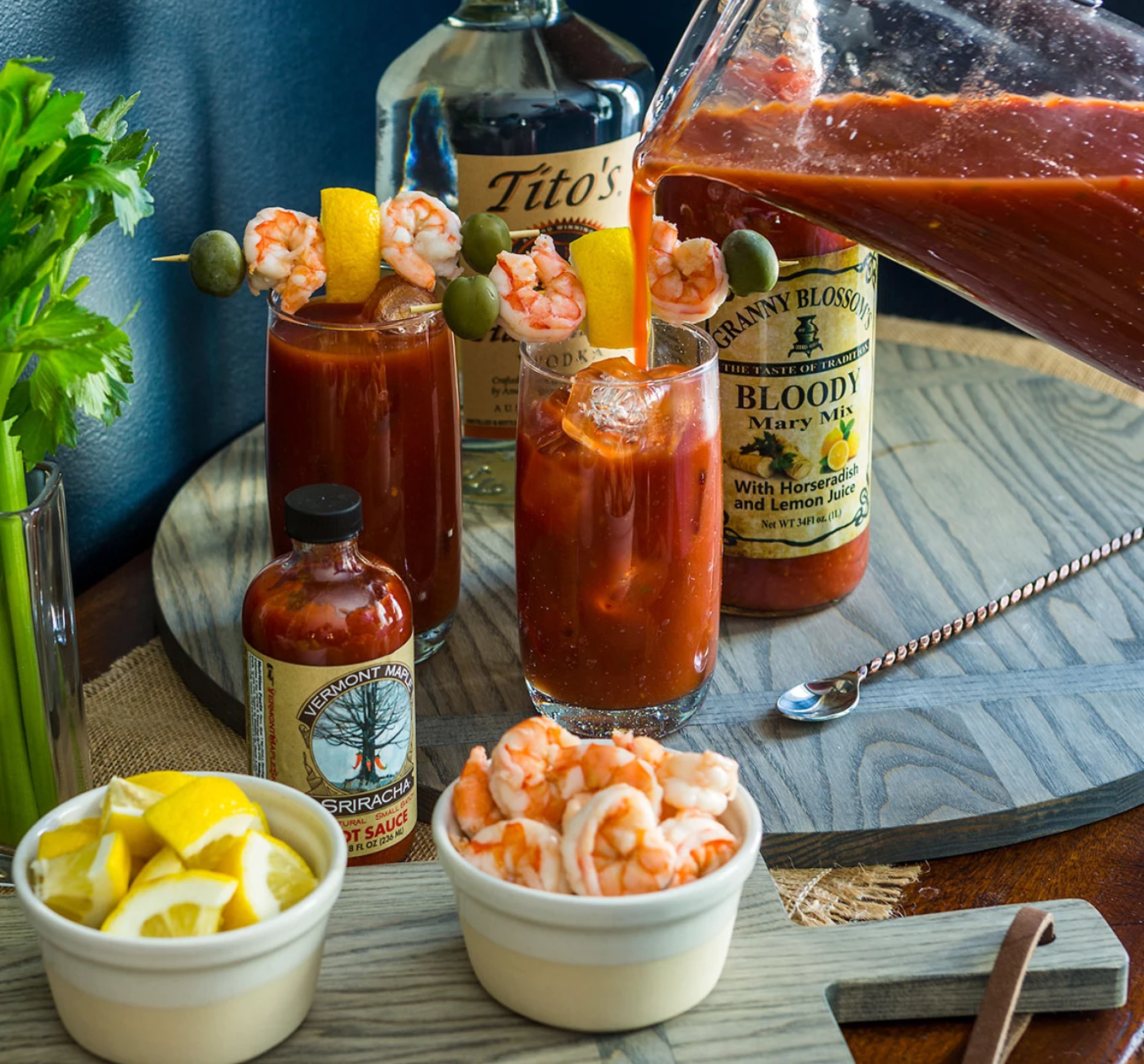 JK Adams ASH DRIFTWOOD ROUND SERVING BOARD