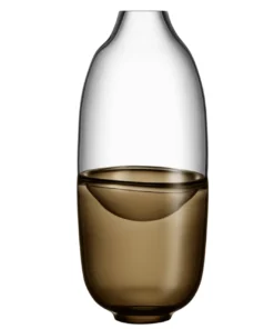 Orrefors Kosta Boda SEPTUM VASE | BROWN | TALL | LIMITED EDITION THE HOME
