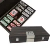 Brouk & Co GAMES & GADGETS PERSONALIZED CARBON FIBER 300 PIECE POKER SET
