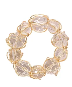 Bodrum BAUBLE NAPKIN RING GOLD | SET OF 4 THE TABLE