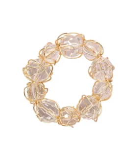 Bodrum BAUBLE NAPKIN RING GOLD | SET OF 4 THE TABLE