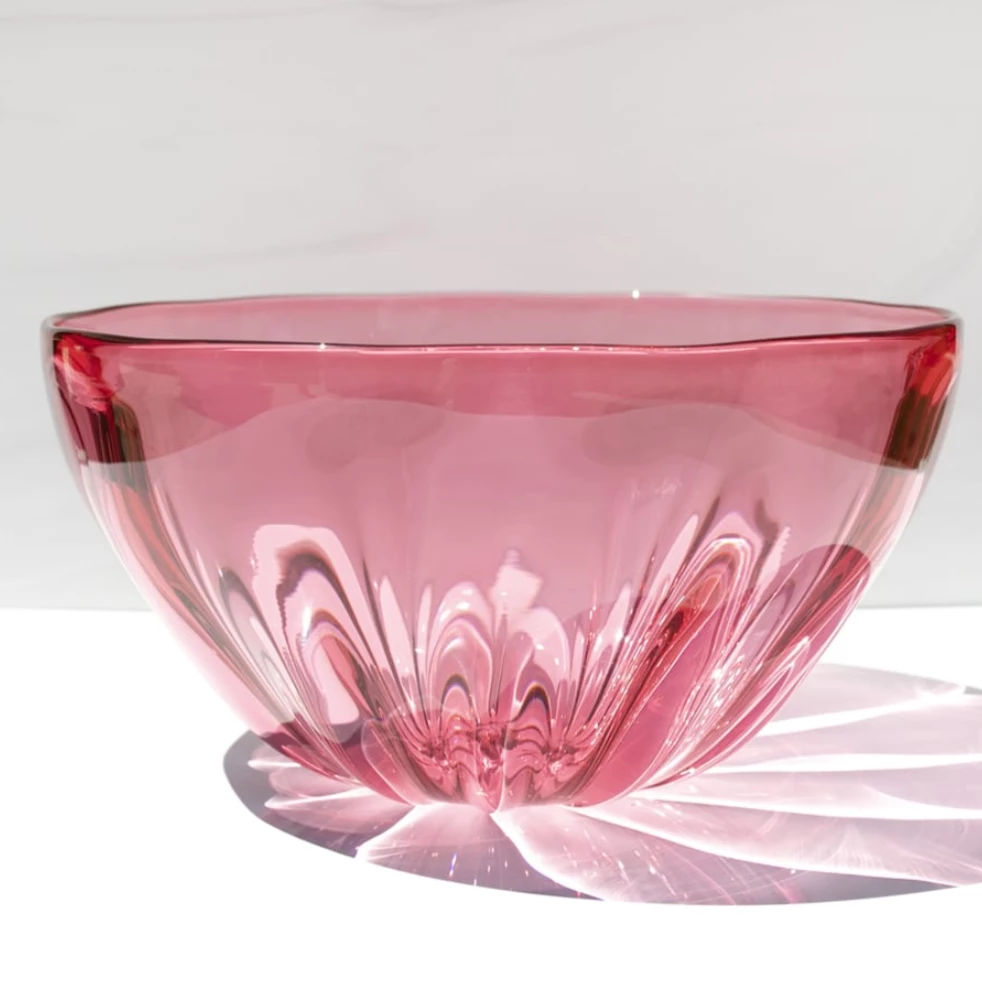 Saban Glass ILLUSION BOWL | GOLD RUBY