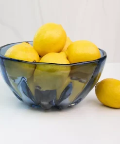 Saban Glass THE HOME ILLUSION BOWL | PALE STEEL BLUE