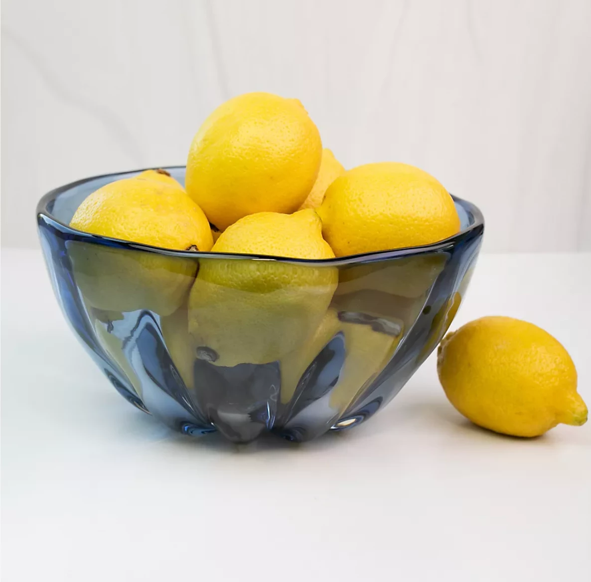 Saban Glass THE HOME ILLUSION BOWL | PALE STEEL BLUE