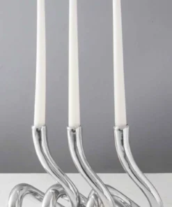 Beatriz Ball SERPENTE CANDLESTICK | SILVER | 11