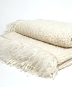 Uniquity BULLOCH WOVEN ALPACA THROW CREAM THE HOME