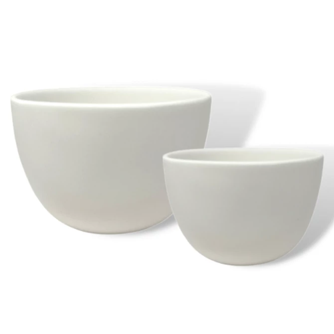 Nashi Home LUXE RESIN DEEP BOWL WHITE SERVING
