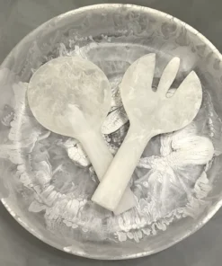 Nashi Home SERVING SWIRL RESIN JUMBO SALAD SERVERS | VARIOUS COLORS