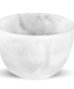 Nashi Home SWIRL RESIN DEEP BOWL WHITE SERVING