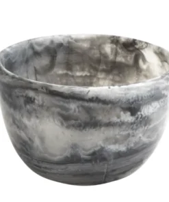 Nashi Home SWIRL RESIN DEEP BOWL BLACK