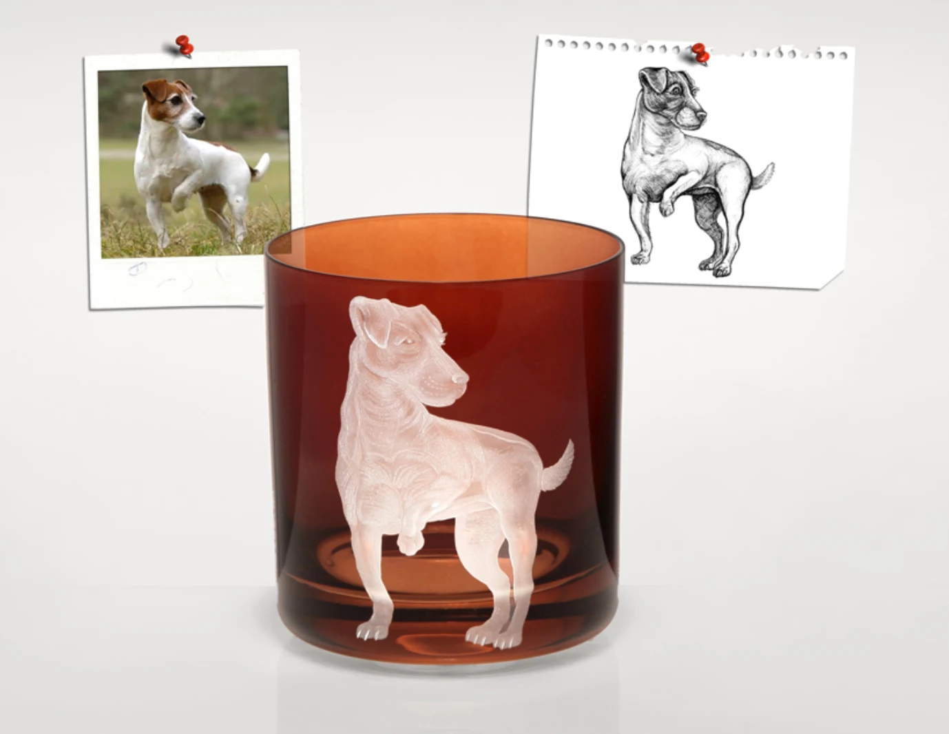 Artel DOG DOUBLE OLD FASHIONED SET | SMOKE DRINKWARE