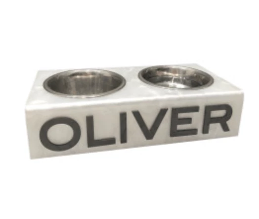 EYE CANDY PERSONALIZED ACRYLIC DOG BOWL | STANDARD & MINI SIZES