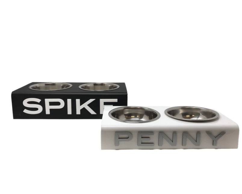 EYE CANDY PERSONALIZED ACRYLIC DOG BOWL | STANDARD & MINI SIZES