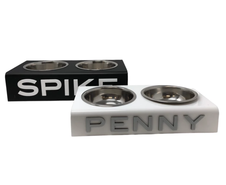 EYE CANDY PERSONALIZED ACRYLIC DOG BOWL | STANDARD & MINI SIZES