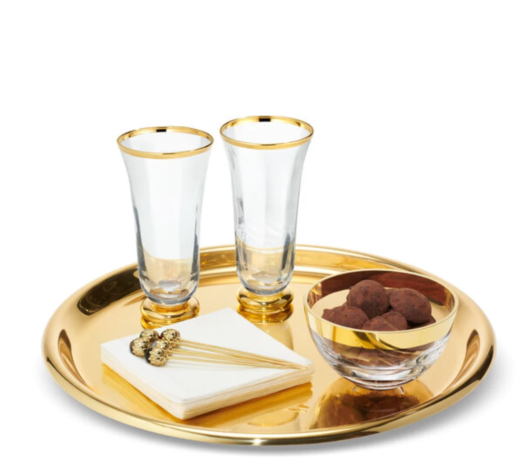 Aerin MARZIA GOLD TRAY THE HOME