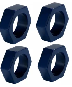 Bodrum PIPER NAPKIN RING SET NAVY