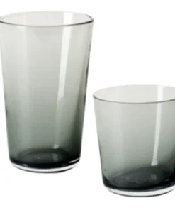 Gary Bodker DRINKWARE EVERYDAY CHARCOAL GLASS CUPS