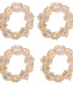 Bodrum BAUBLE NAPKIN RING GOLD | SET OF 4 THE TABLE