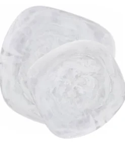 Nashi Home SWIRL RESIN ORGANIC PLATTER WHITE