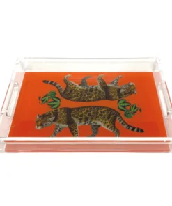 Nicolette Mayer Collection DOUBLE LEOPARD VANITY TRAY THE HOME