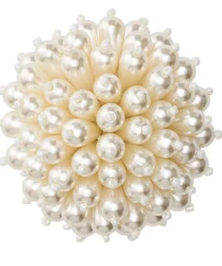 Kim Seybert THE TABLE ZINNIA NAPKIN RING PEARL